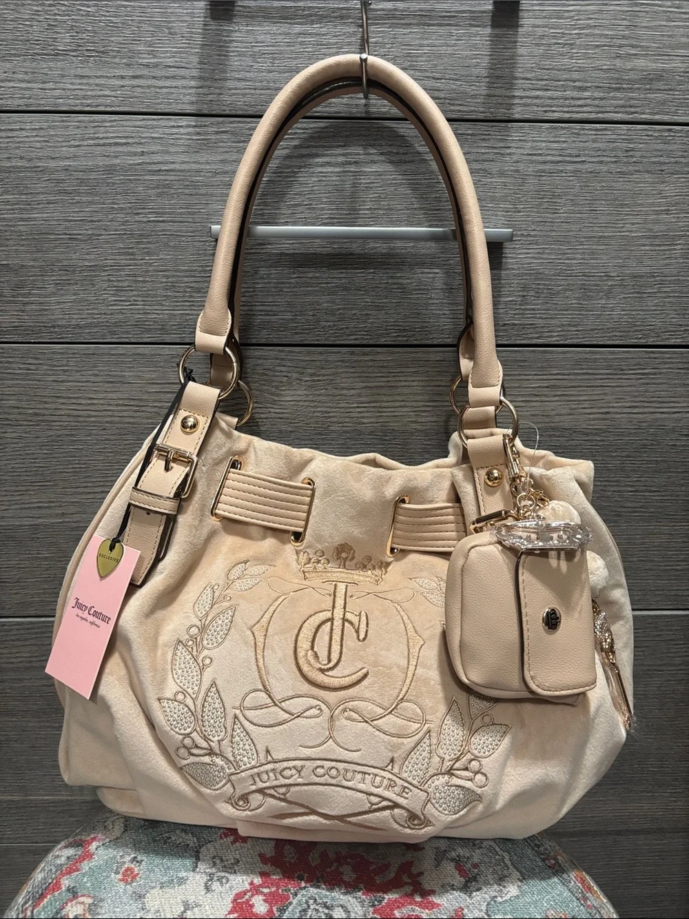 NWT - Juicy Couture Sparkle Royal Tote